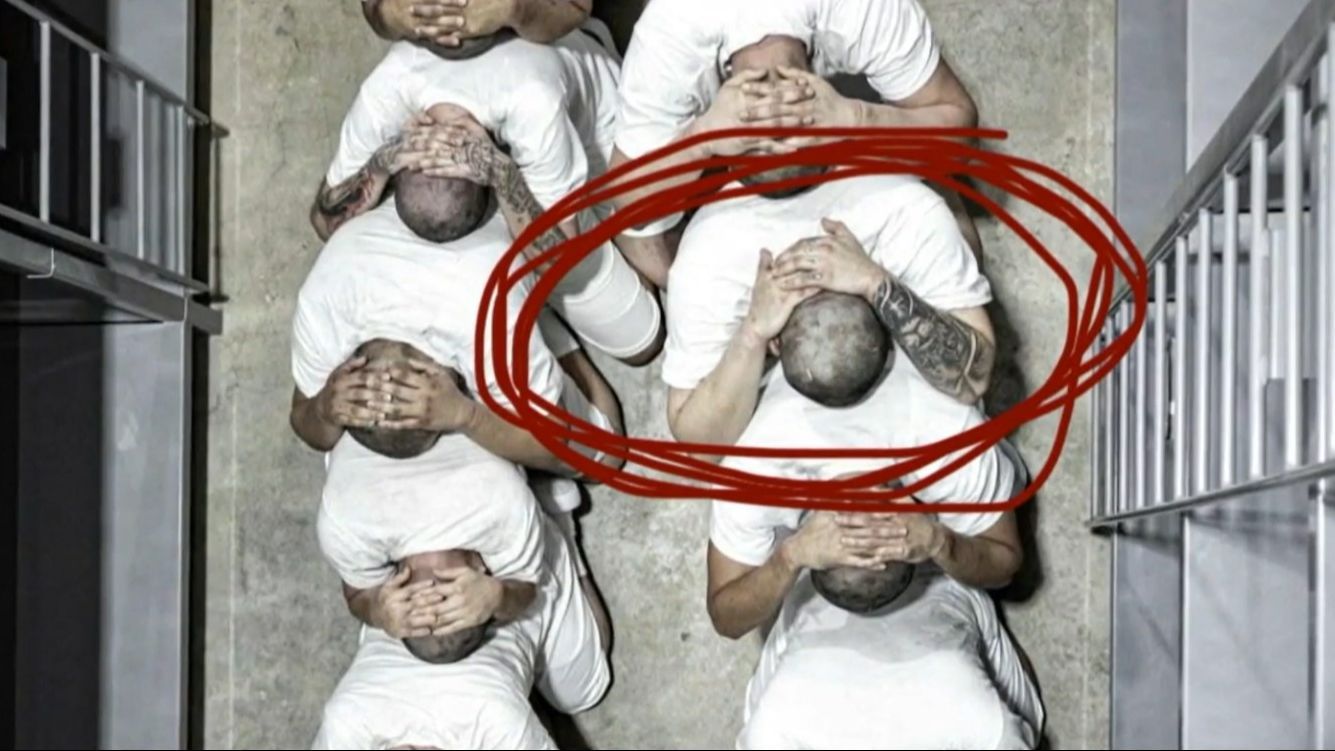 Kilmar Abrego, en la megacárcel de El Salvador