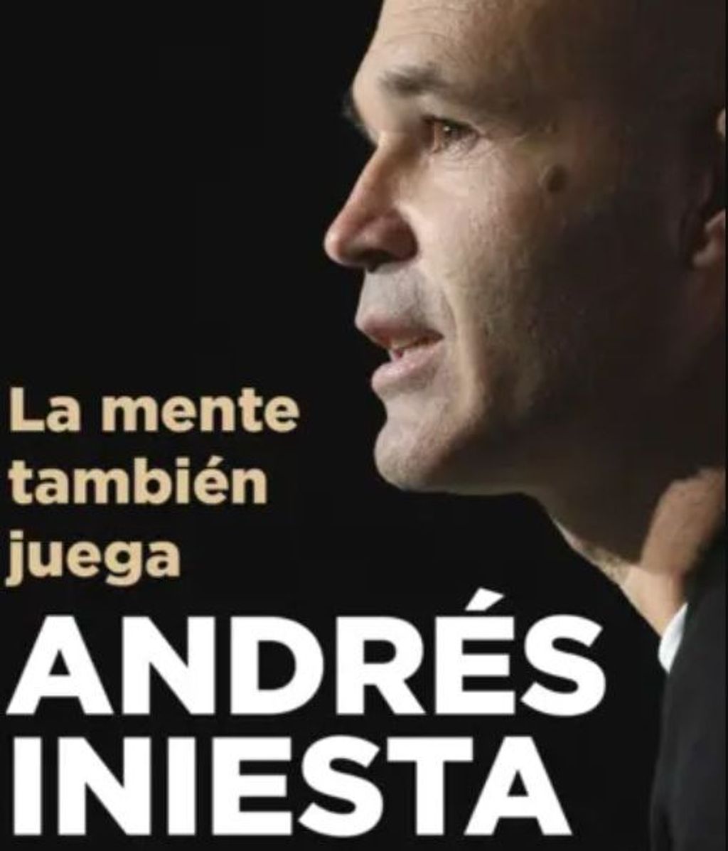 La portada del libro de Andrés Iniesta.