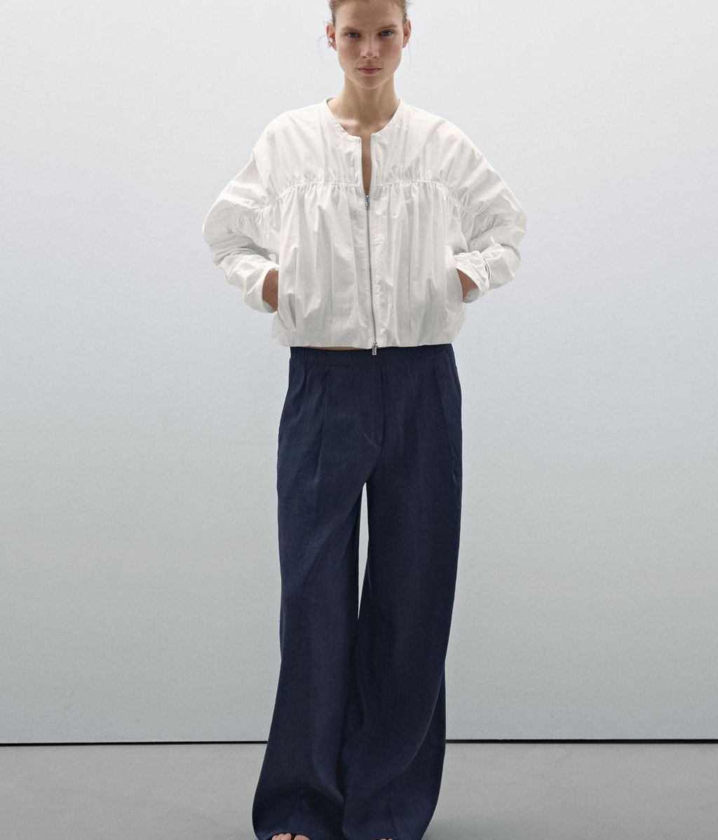 Pantalón fluido en color denim