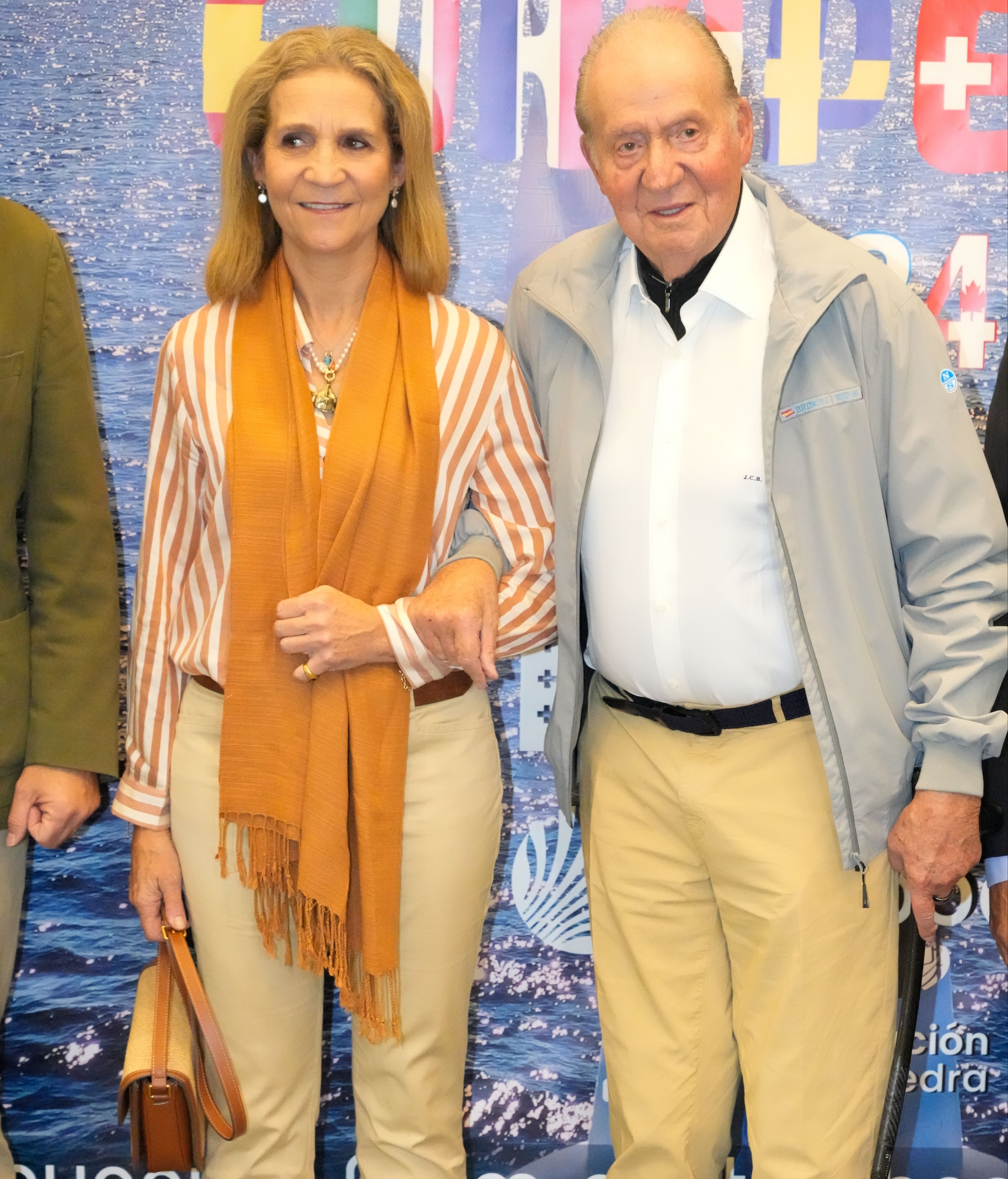 El rey Juan Carlos y la infanta Elena