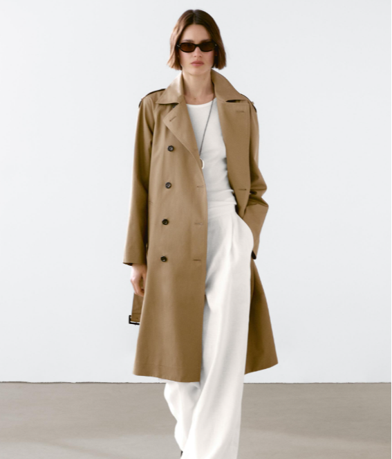 Gabardina de Massimo Dutti