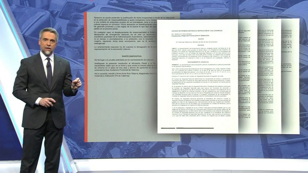 La jueza de la DANA asegura en un auto que responsabilizar al Gobierno central es asumir la pasividad autonómica