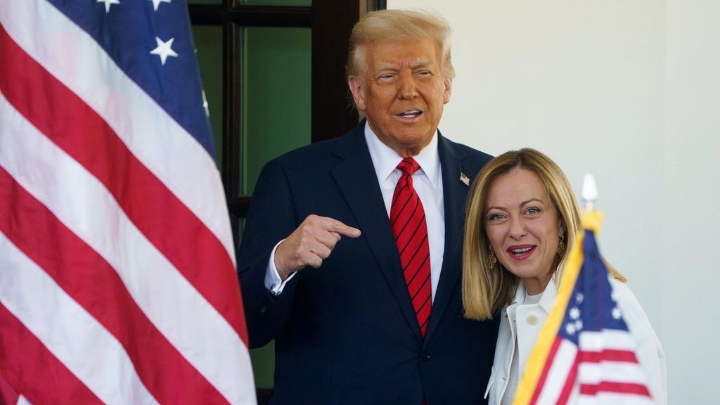 Trump, optimista con los aranceles en la reunión con Giorgia Meloni: "Podemos llegar a un acuerdo con Europa"