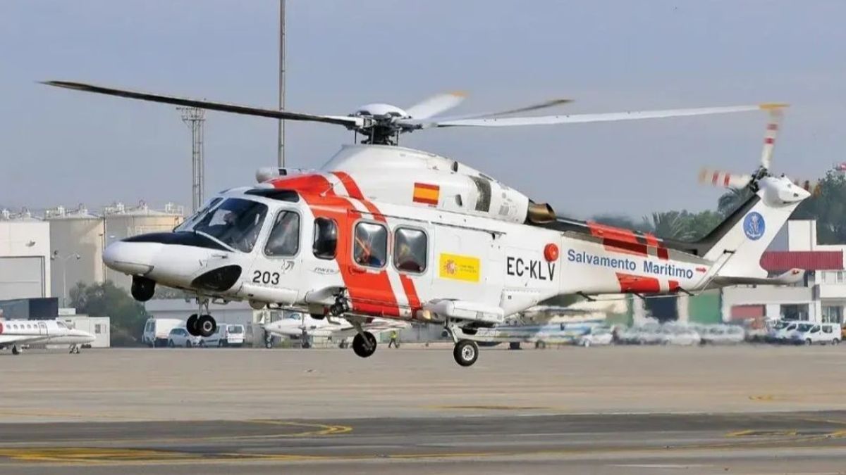 Un helicóptero de Salvamento marítimo en una imagen de archivo