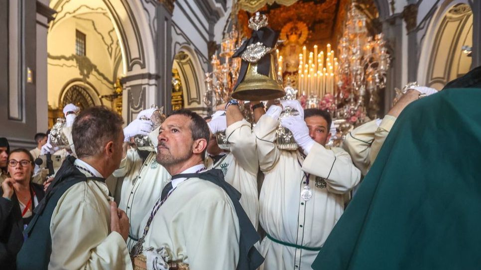 Antonio Banderas en la Semana Santa de Málaga