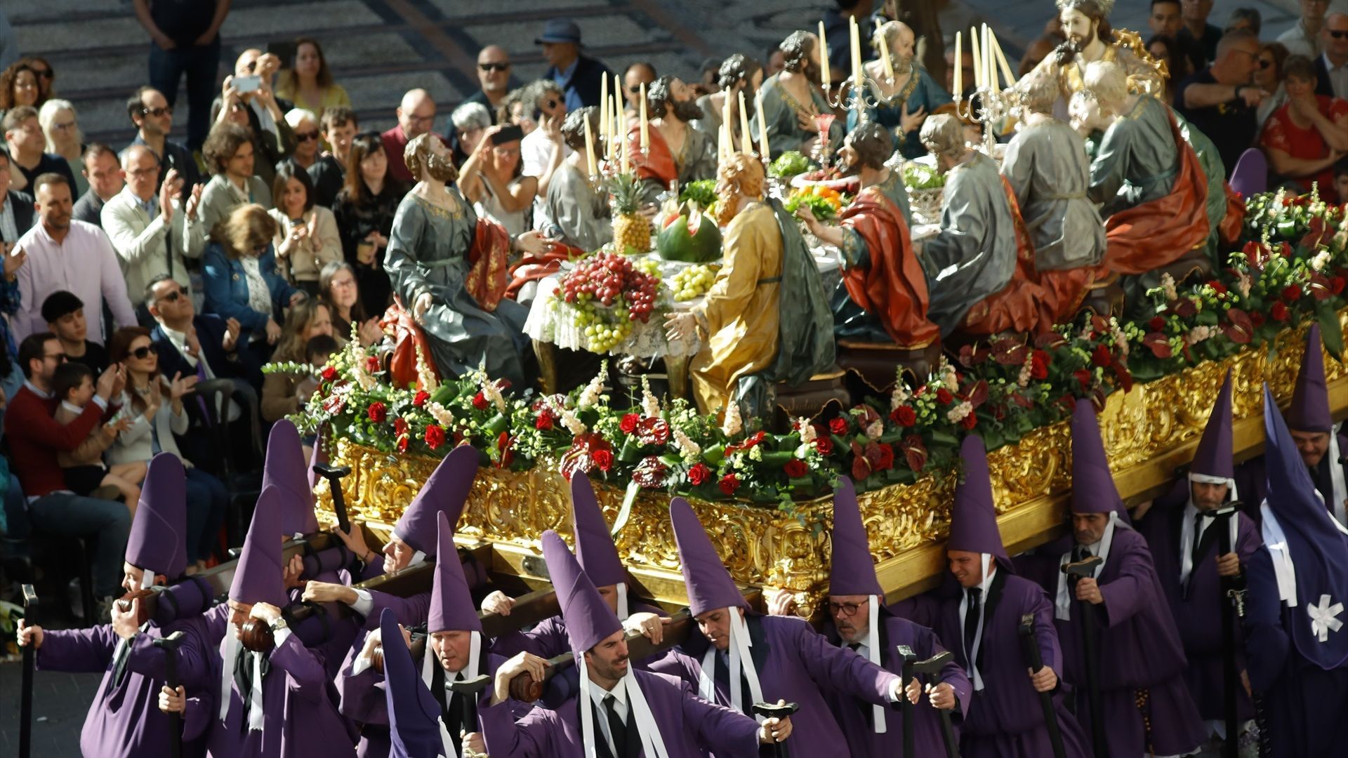 La Santa Cena recorre las calles de Murcia