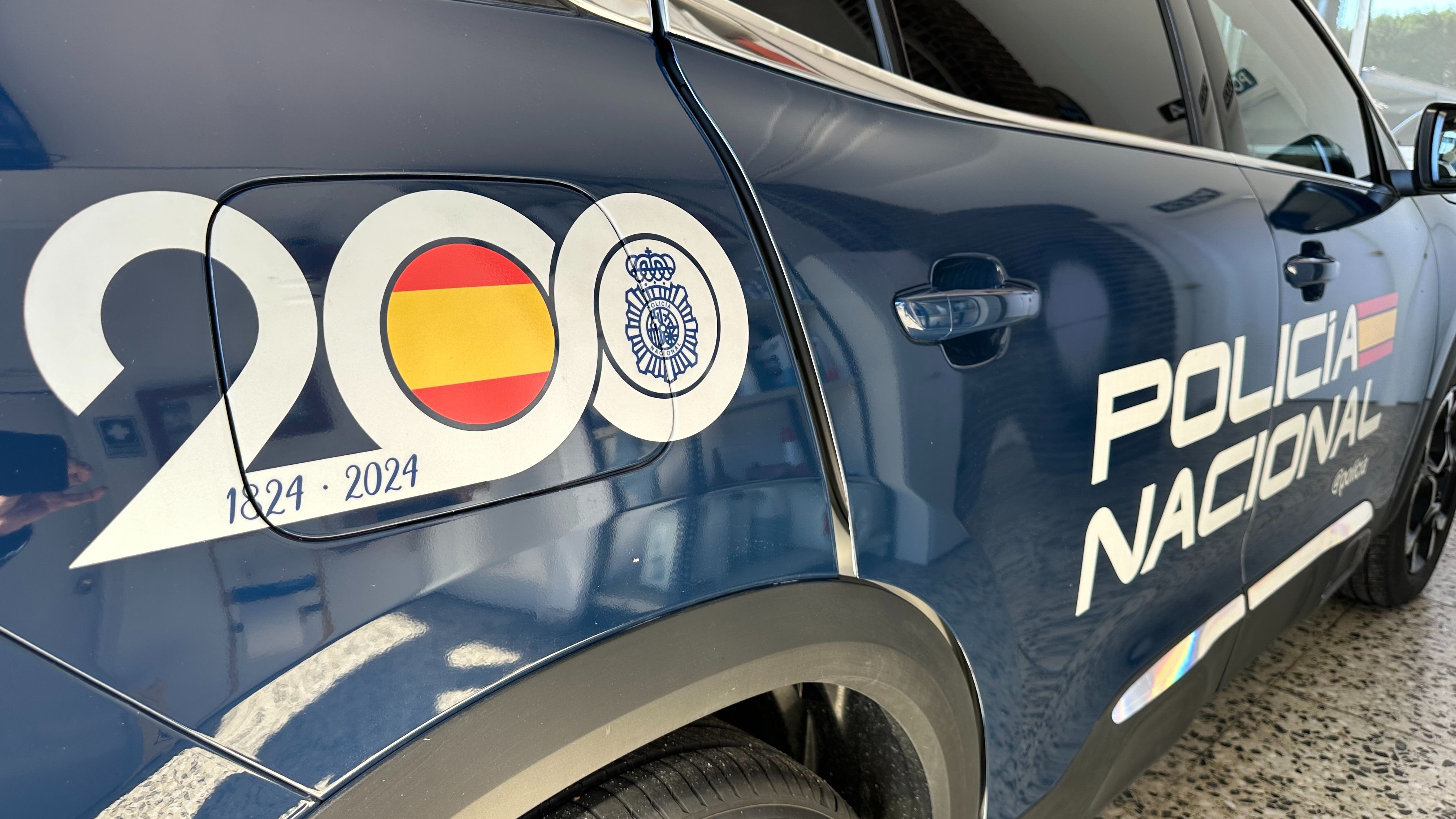 Un vehículo de la Policía Nacional