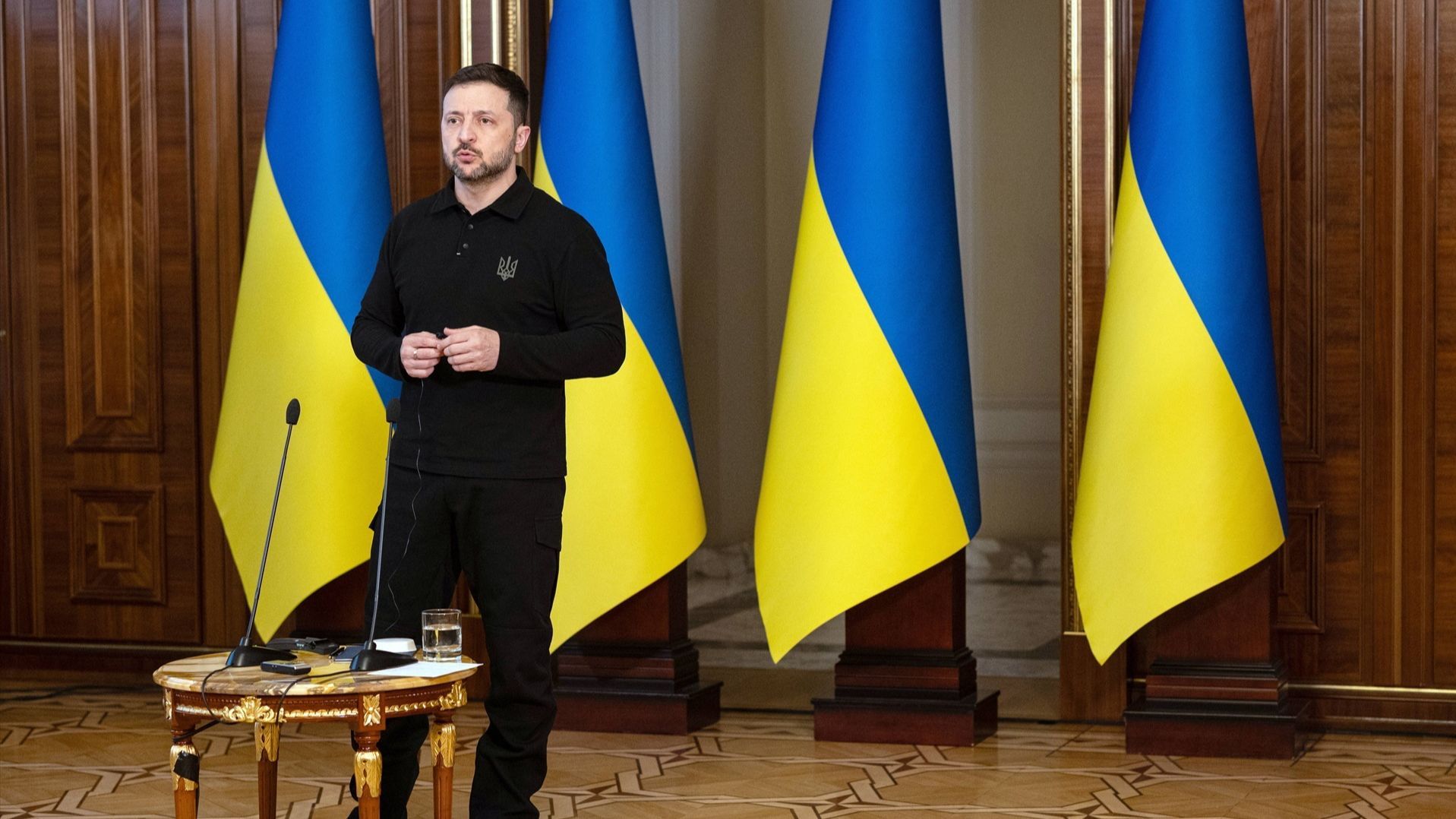 El presidente de Ucrania, Volodimir Zelenski.