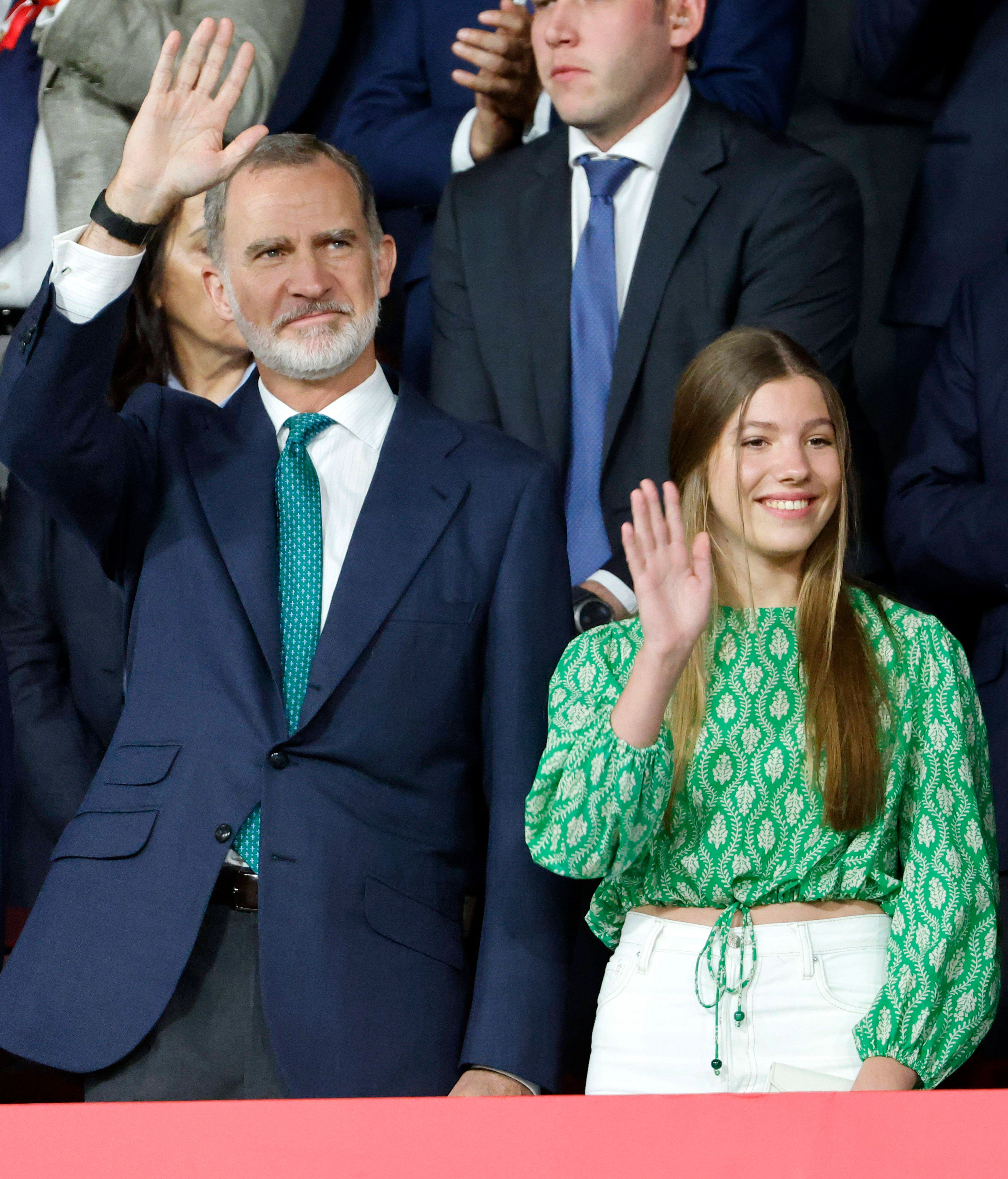 El rey y la infanta Sofía, en la copa del rey de 2023