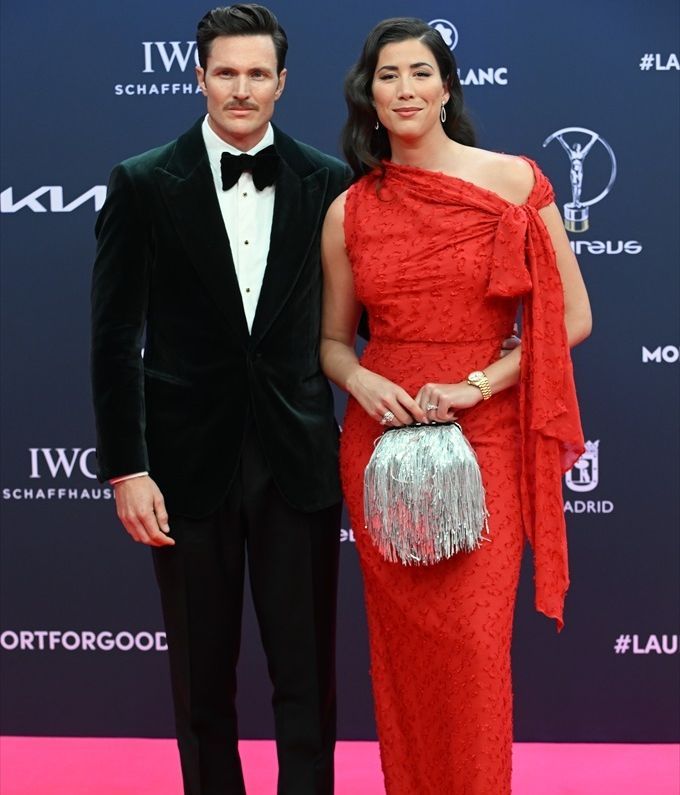 Garbiñe Muguruza y Arthur Borges
