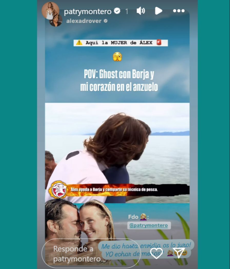 Patry Montero reacciona al 'momento Ghost' de Álex y Borja