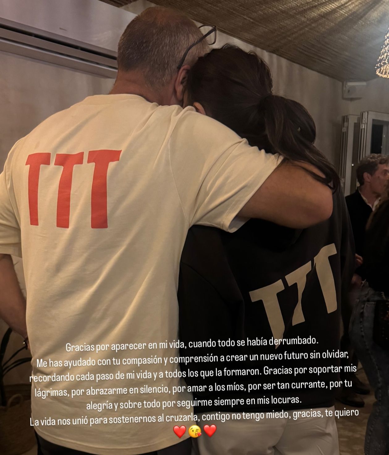 Paz Padilla, junto a su pareja