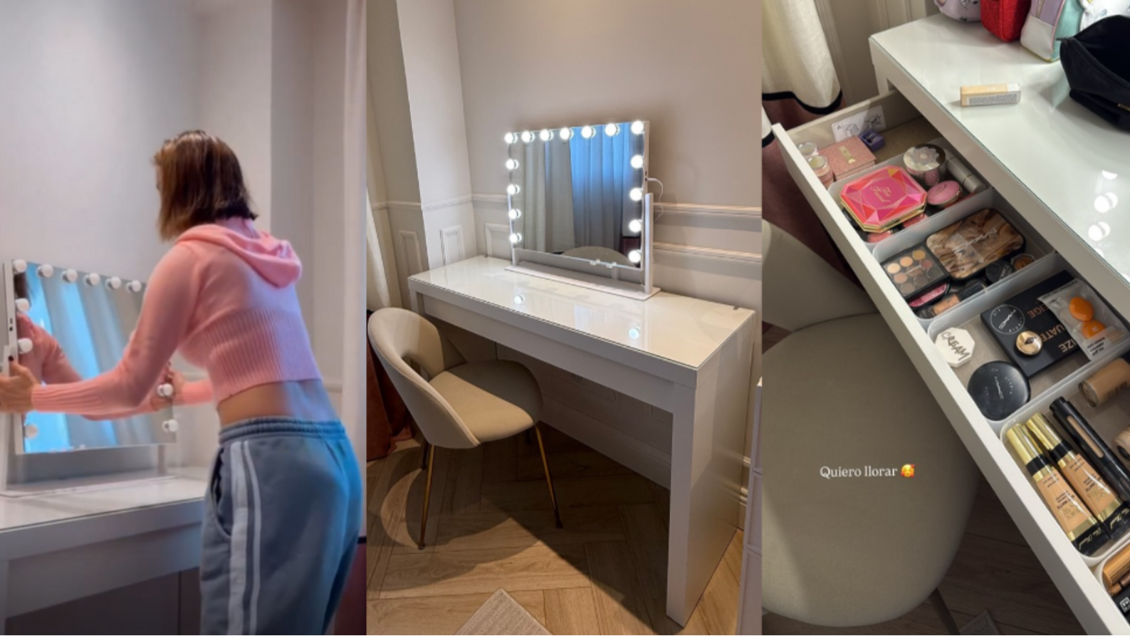 Así es el nuevo tocador de ensueño de Adara Molinero