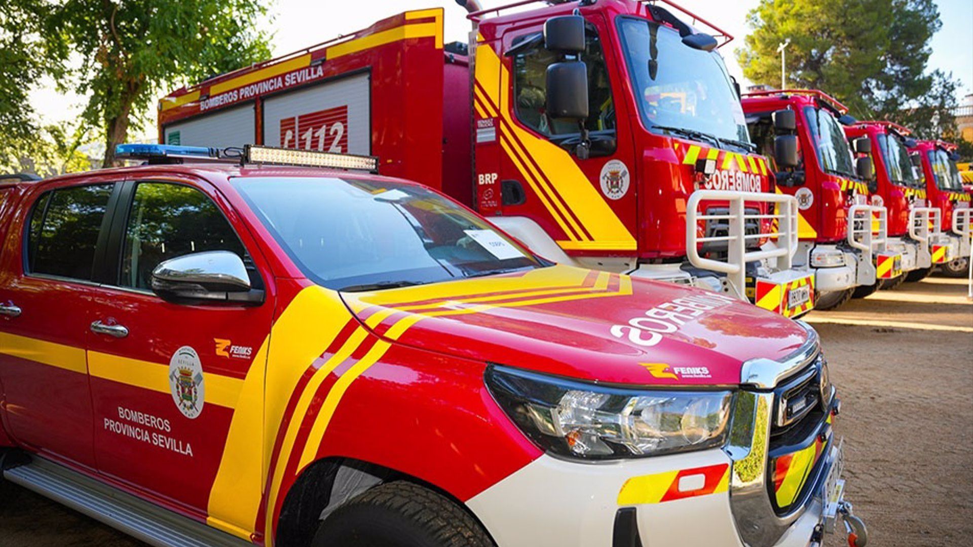 Camión de bomberos en una imagen de archivo