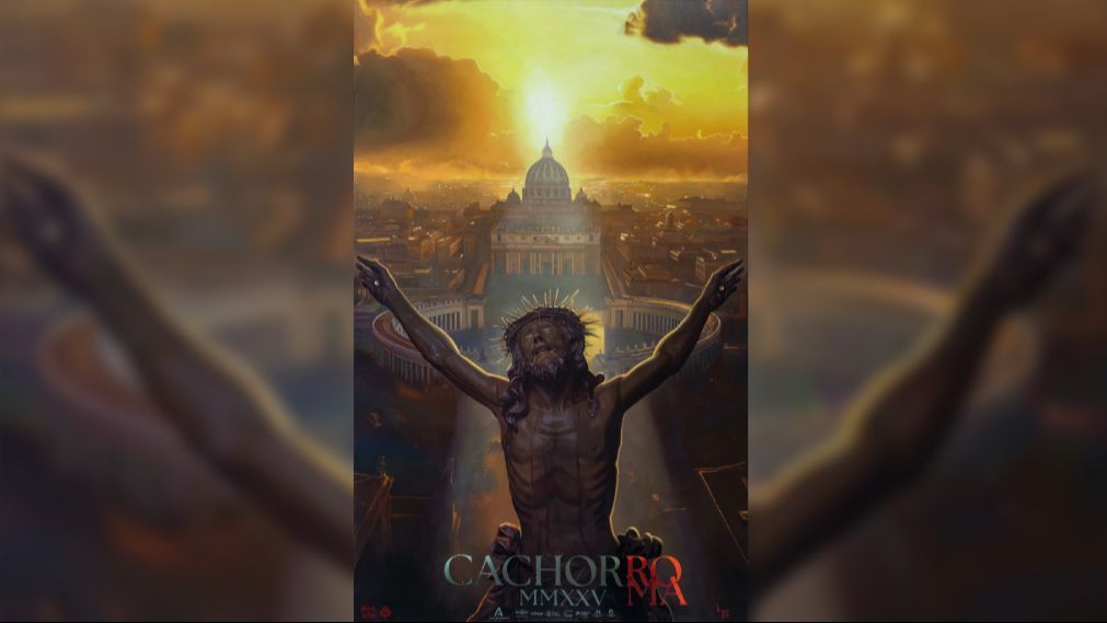 Cartel anunciador de la participación del Santísimo Cristo de la Expiración en el Jubileo de las Cofradías