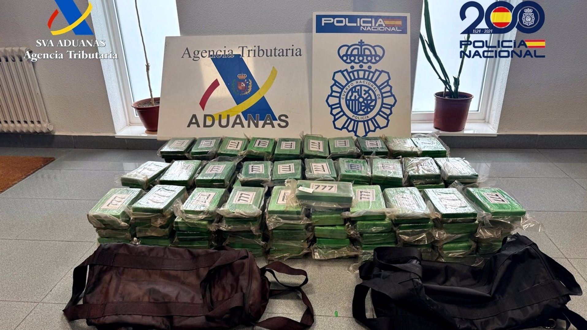 Intervenidos 150 kilos de cocaína en el casco de un mercante portacontenedores en Vigo