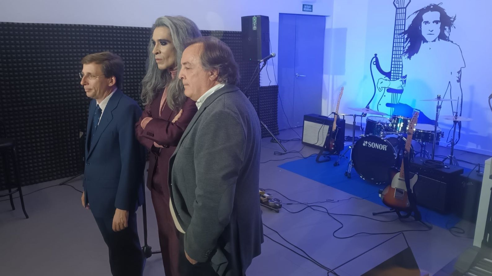 Mario Vaquerizo y Almeida, en la inauguración de la sala de ensayo