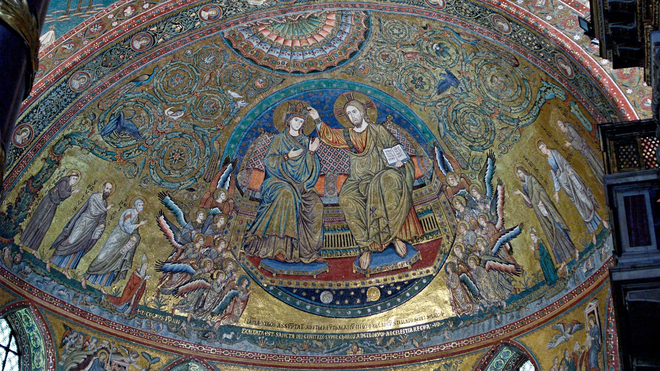 Mosaico de la Coronación de la Virgen
