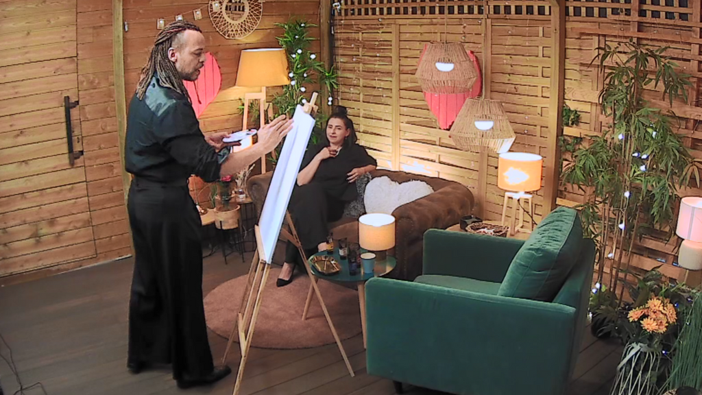 Un soltero pinta la energía de su cita de ‘First Dates’ en un lienzo valorado en más de 1.000€