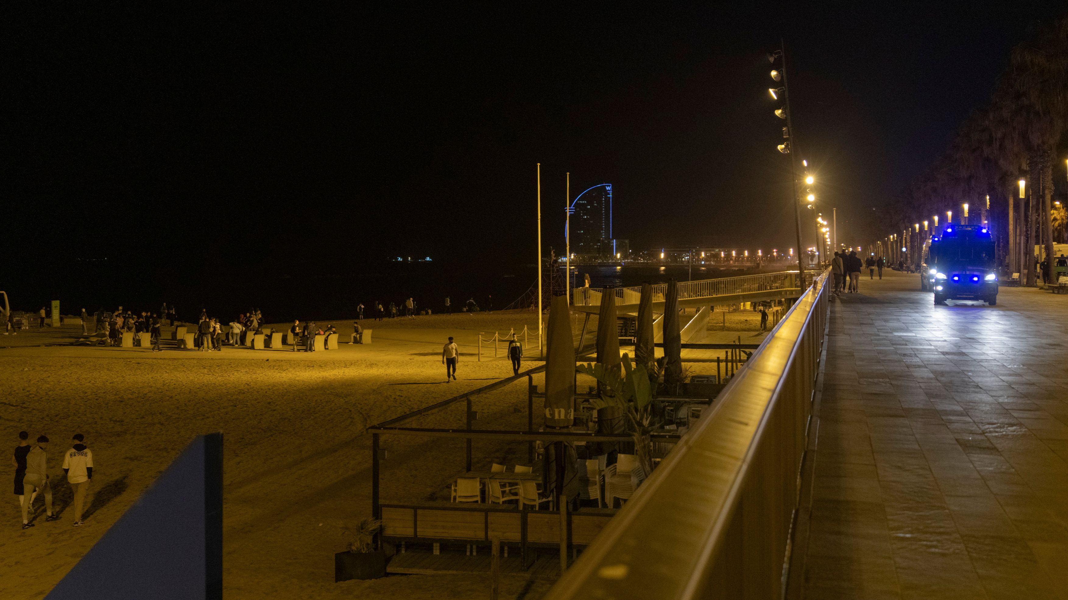 Una playa de Barcelona en una imagen de archivo