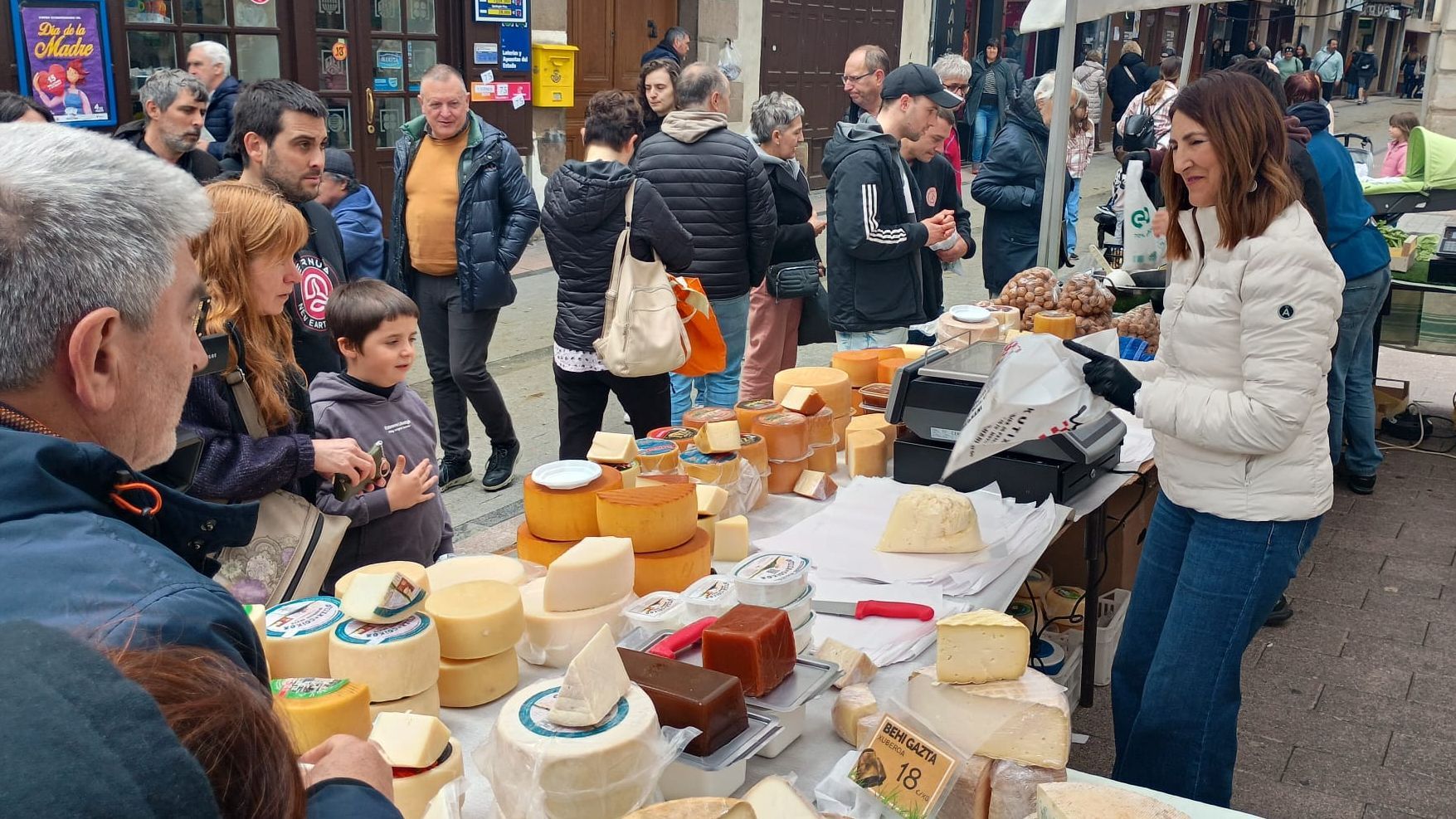 El queso es uno de los protagonistas en Ordizia