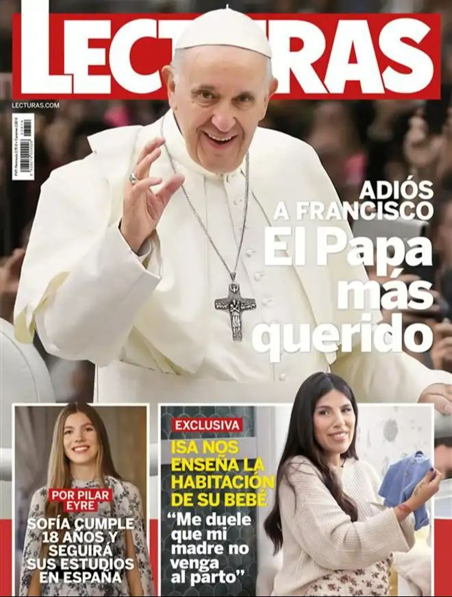 Isa Pantoja, en la portada del último número de la revista 'Lecturas'