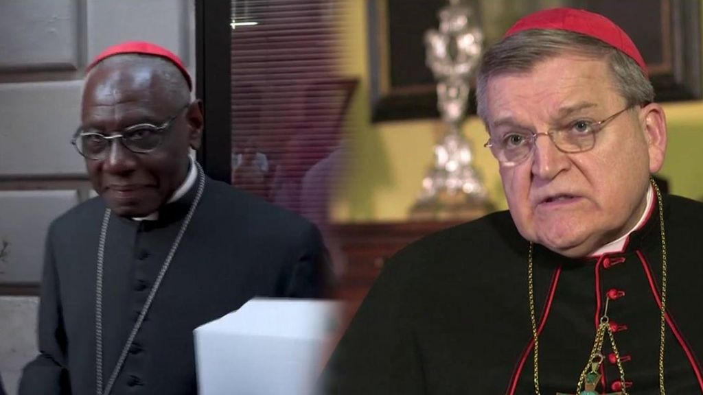 Robert Sarah y Raymond Burke, figuras contrarias al legado progresista del papa Francisco.