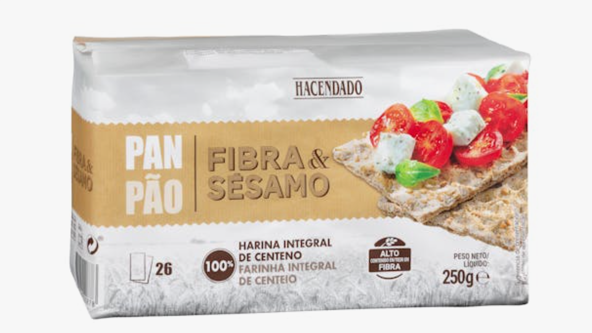 Biscotes con fibra y semillas de sésamo