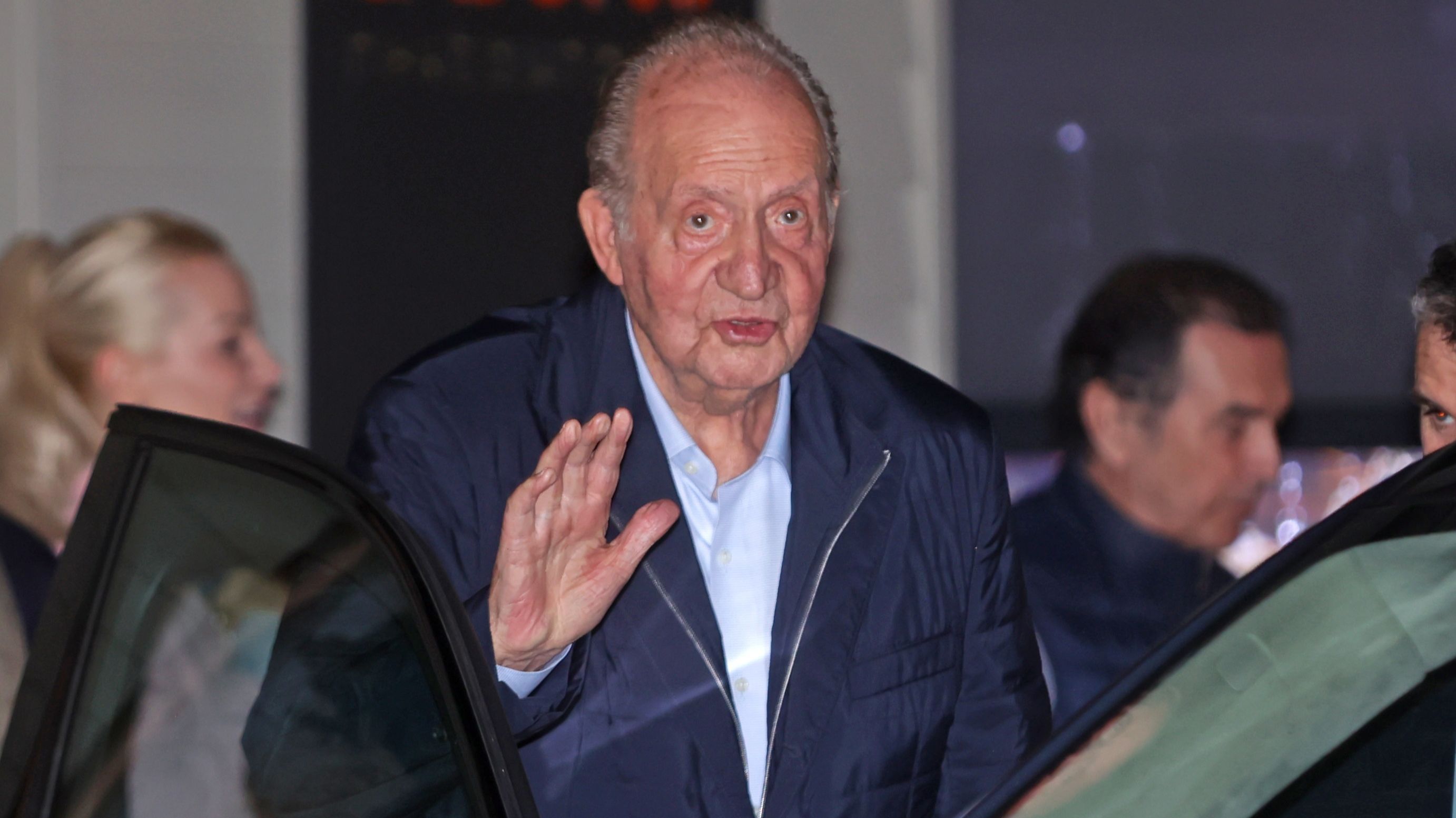 El rey Juan Carlos el pasado 23 de abril en Sanxenxo.