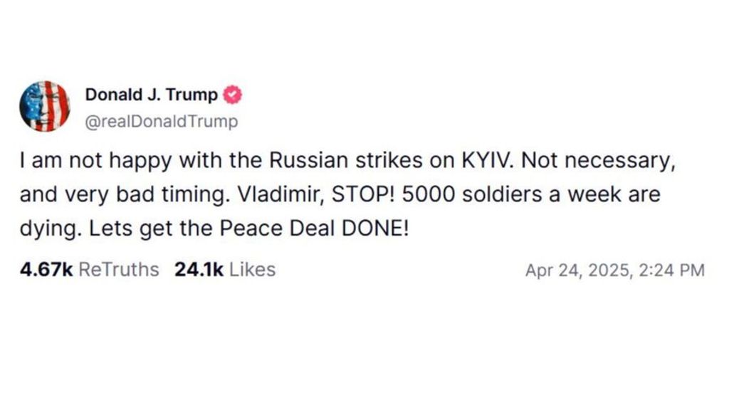 Mensaje de Trump