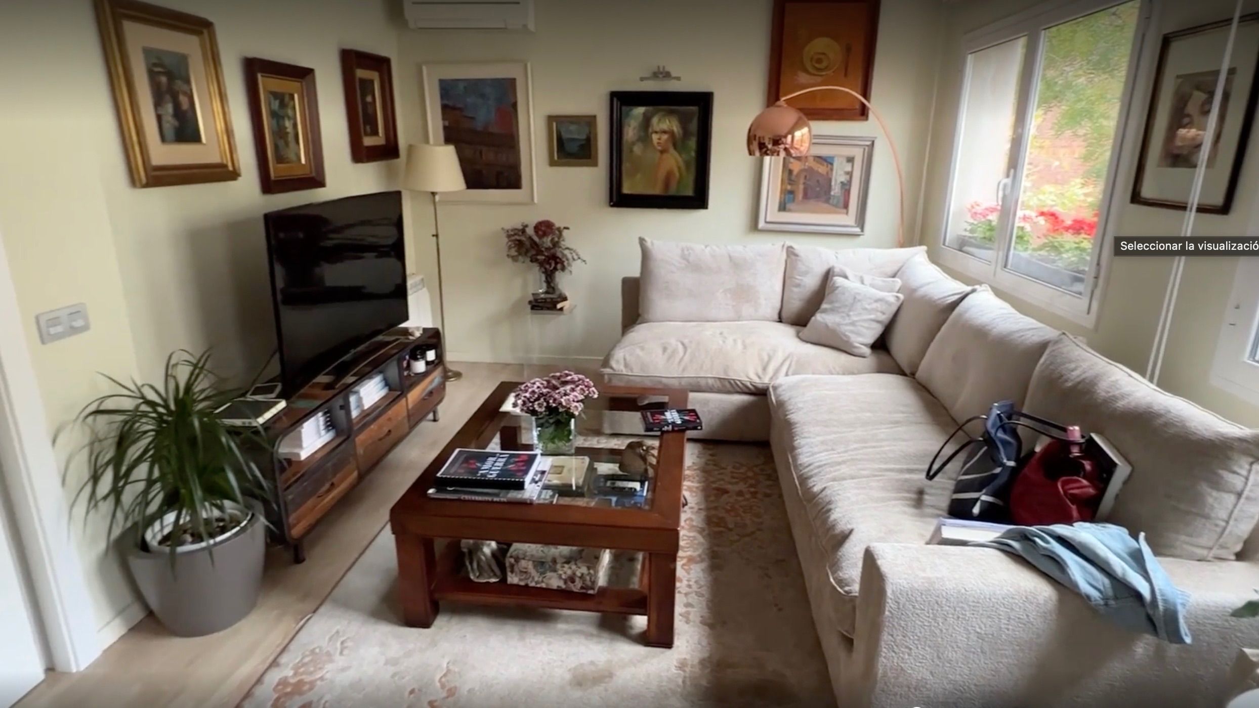 Salón de la casa de Pilar