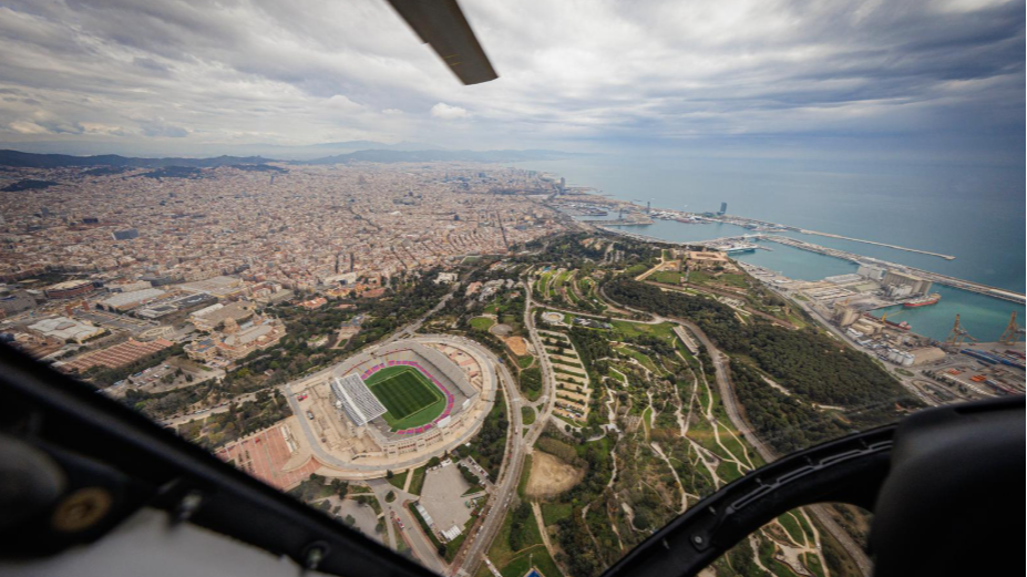 'Barça Sky Tour', un vuelo en helicóptero para conocer las instalaciones 'culés'