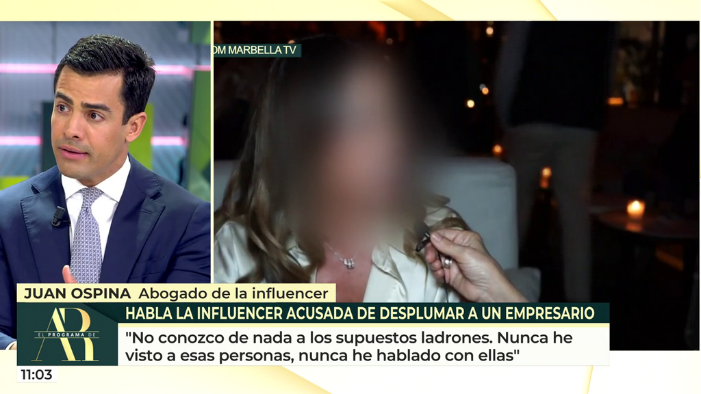 El abogado de la influencer acusada por robo defiende su inocencia en 'El programa de Ana Rosa': "Ella es una víctima"