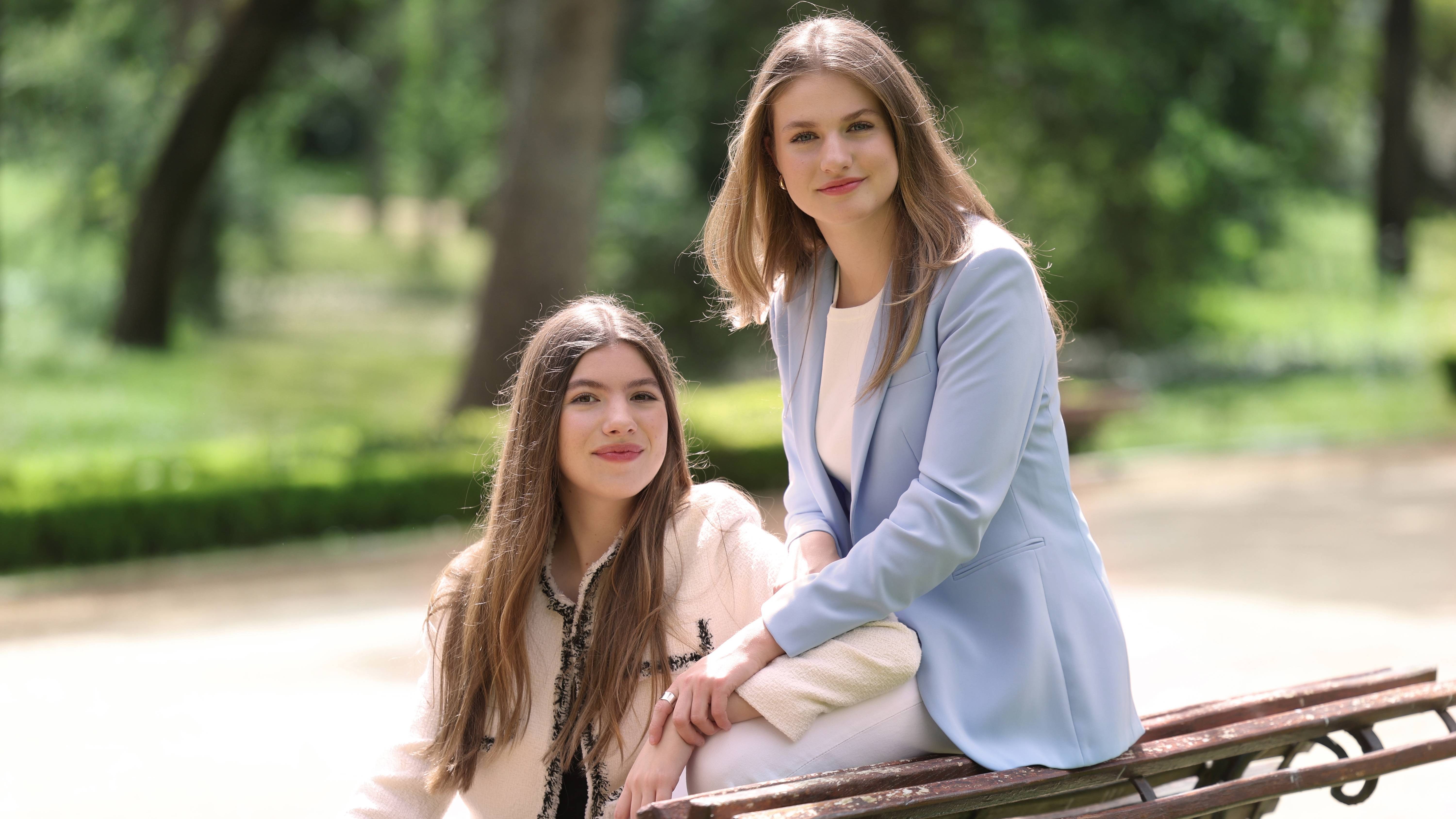 La infanta Sofía y la princesa Leonor en 2024.