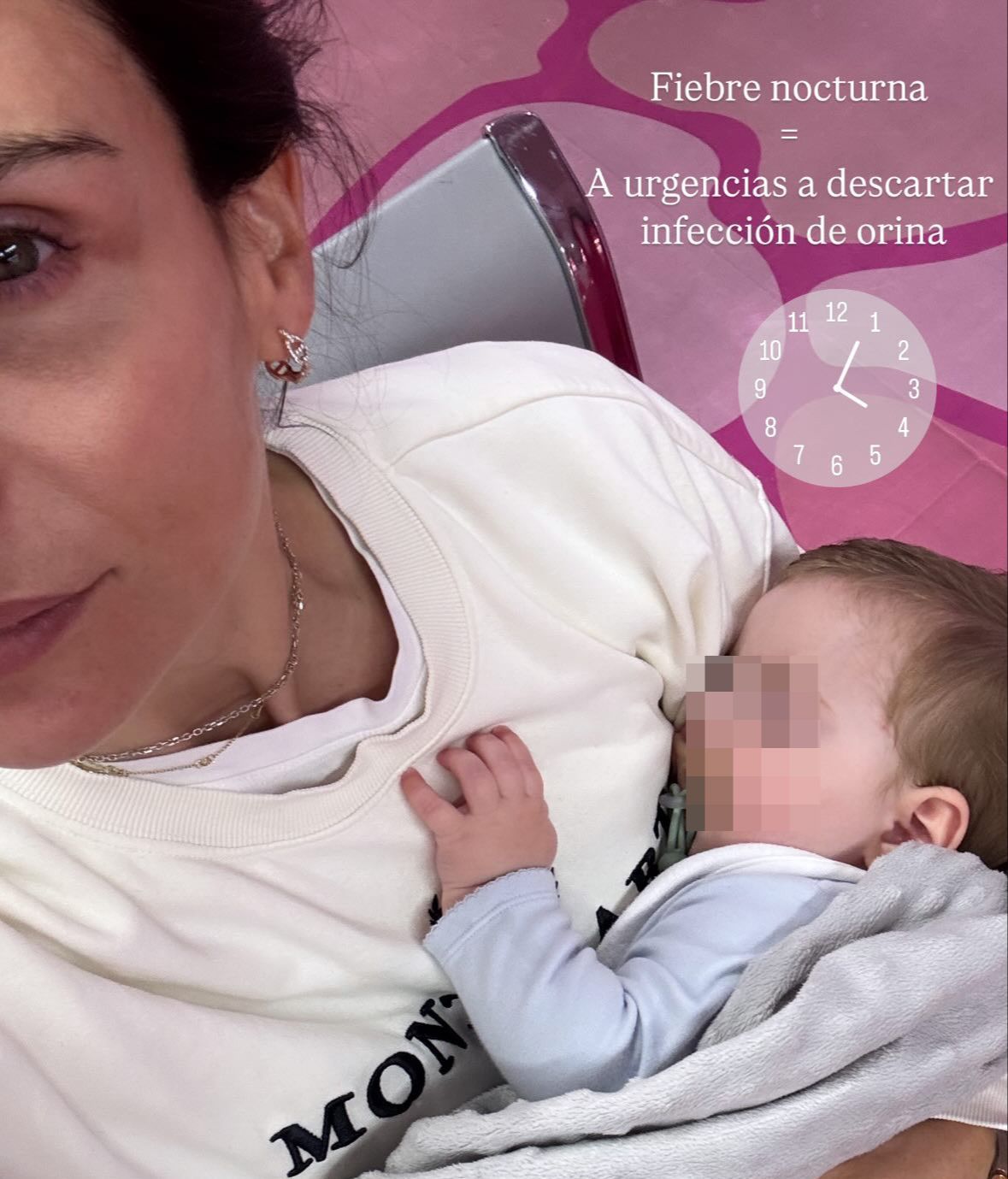 Lucía Villalón y su segundo hijo, Lucas