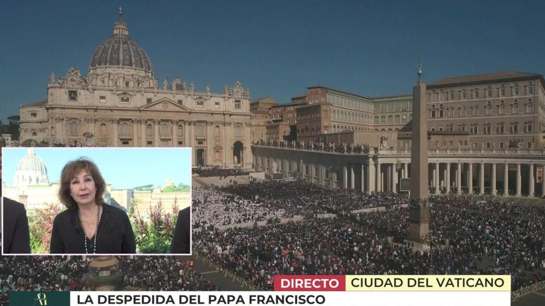 La despedida de Ana Rosa Quintana al papa Francisco: "No creía en una Iglesia cerrada como un castillo" El programa de Ana Rosa 2025 Especial Adiós al Papa Top Vídeos 1611