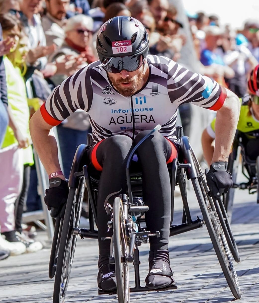 Emi Agüera es triatleta paralímpico