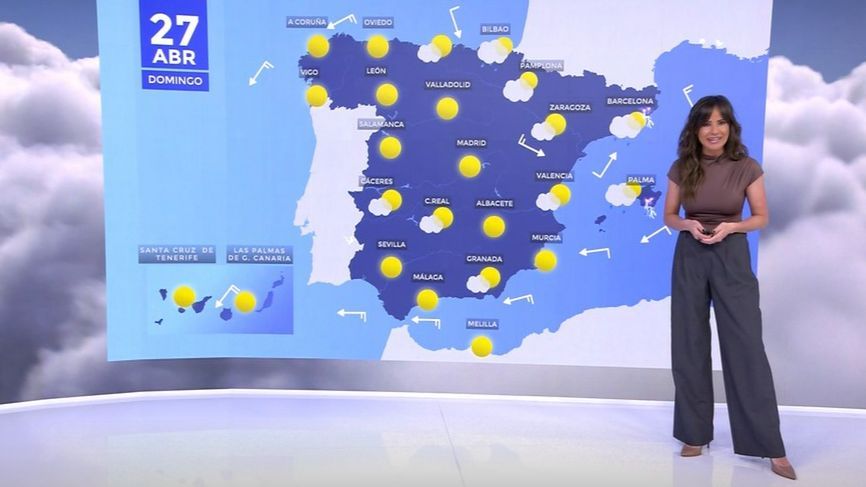 Estabilidad y subida de temperaturas este domingo en la Península y se prevén precipitaciones en Baleares