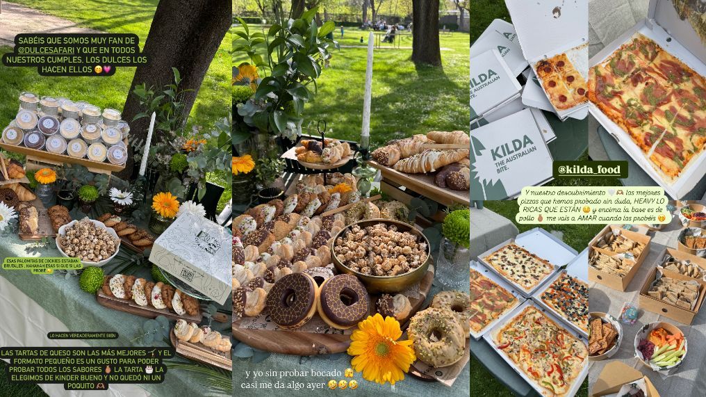 La merienda de la fiesta de cumpleaños del hijo de Laura Matamoros