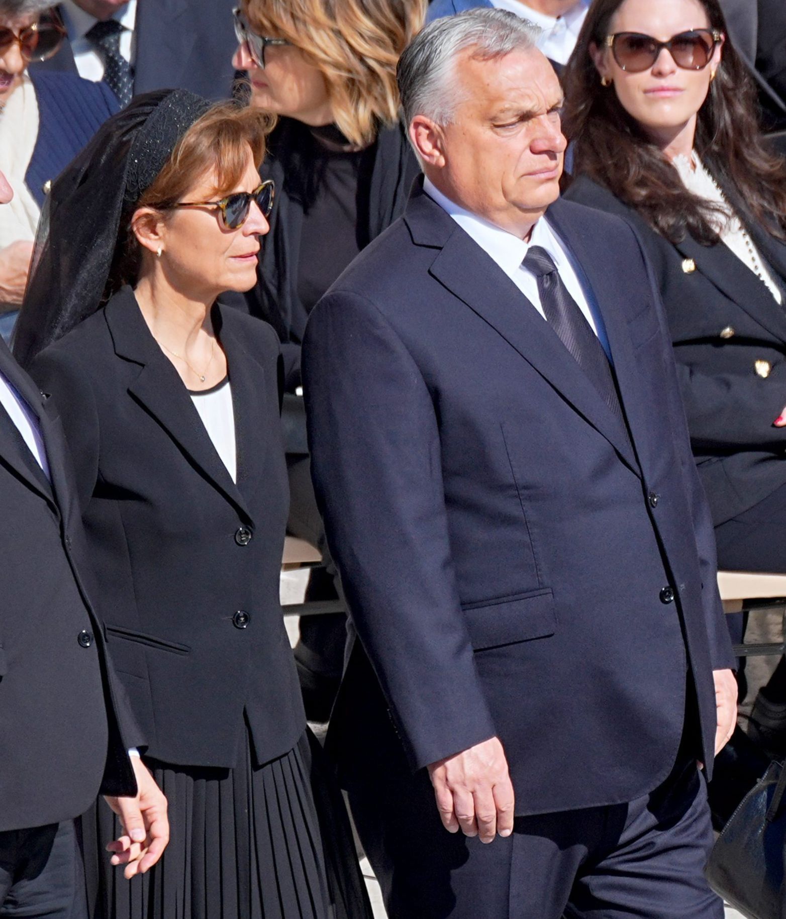Viktor Orbán, en el funeral del papa Francisco