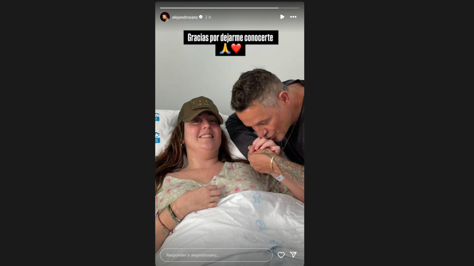 Alejandro Sanz se despide en Instagram de Belén Domínguez