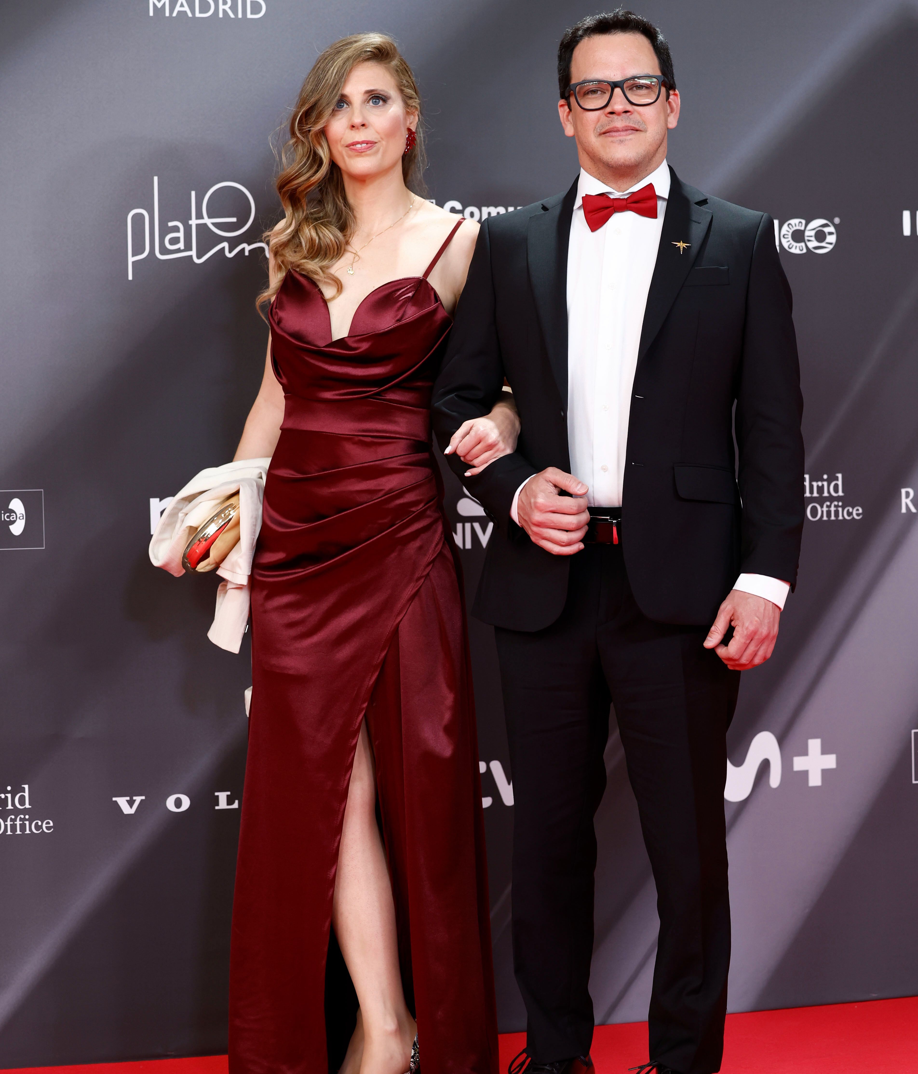 El compositor y productor mexicano Jonathan Melendez en los Premios Platino 2025