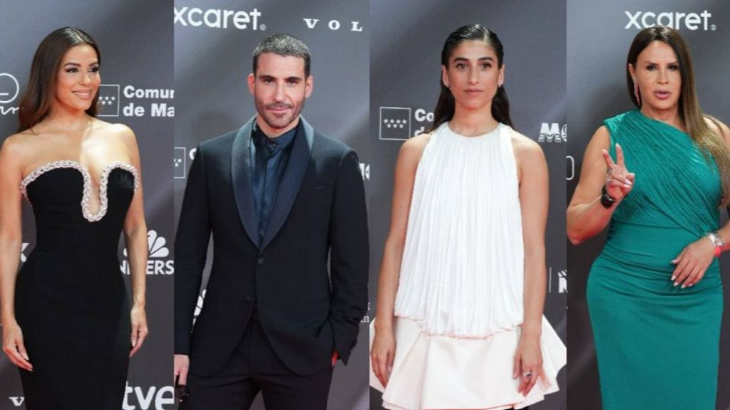 Eva Longoria, Miguel Ángel Silvestre, Carolina Yuste y Karla Sofía Gascón en los Premios Platino 2025