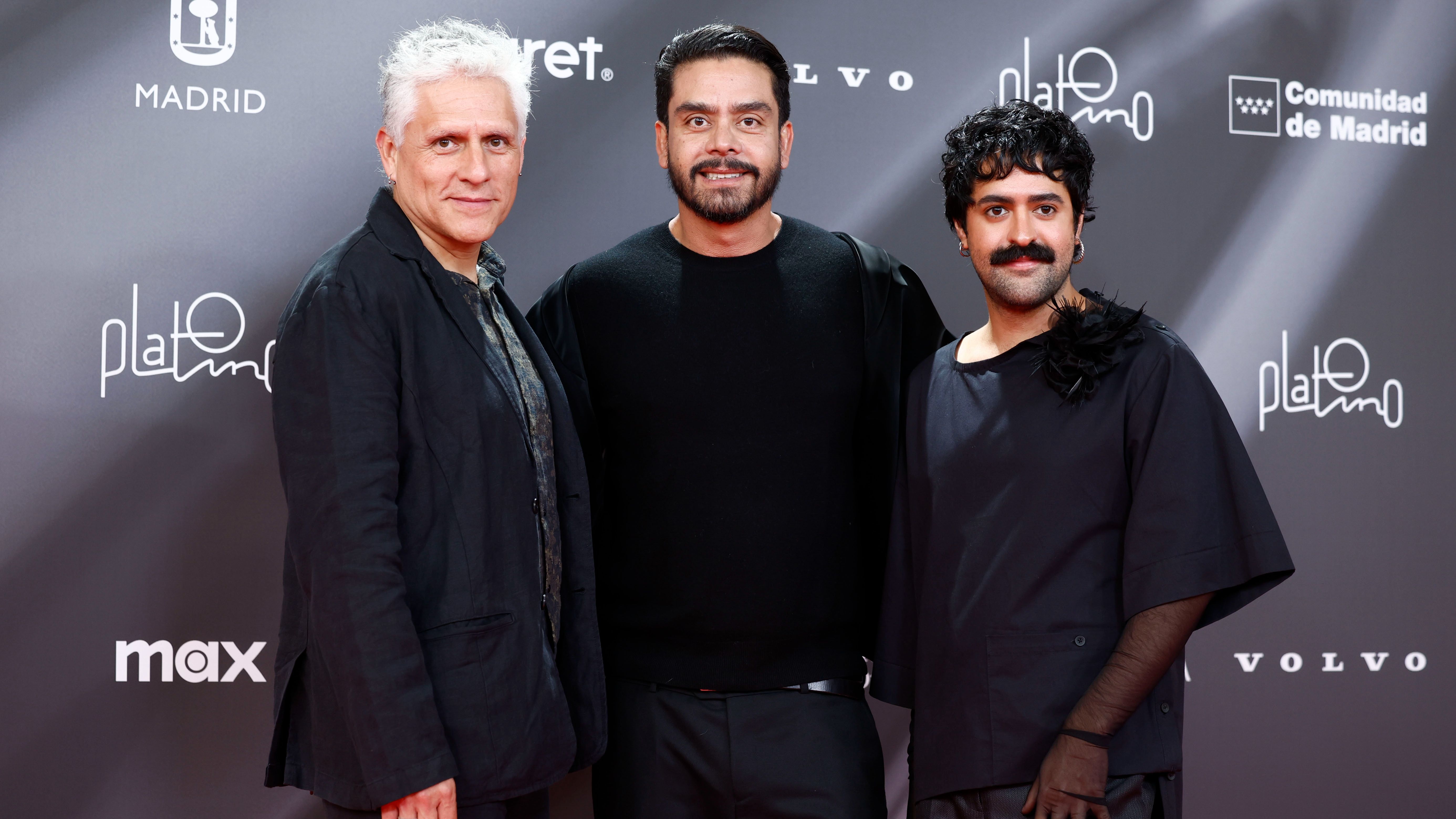 Jayro Bustamante, Inti Briones y Gustavo Mathel en los Premios Platino 2025