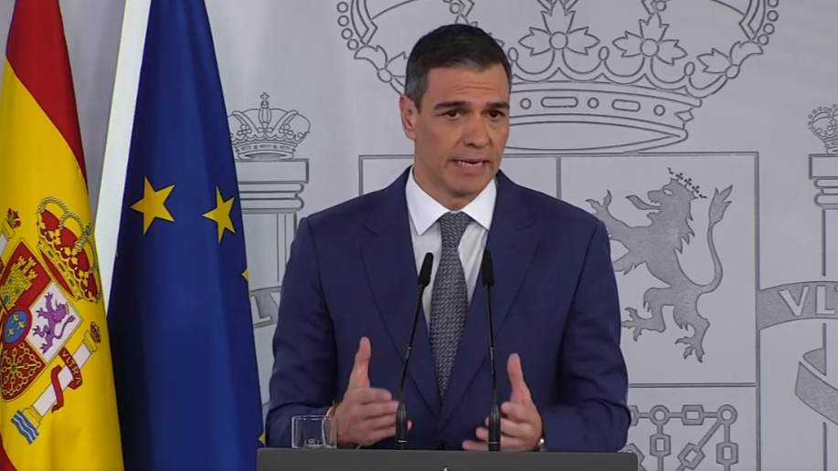 El presidente del Gobierno, Pedro Sánchez
