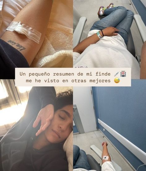 Las fotos de Alma Bollo en el hospital