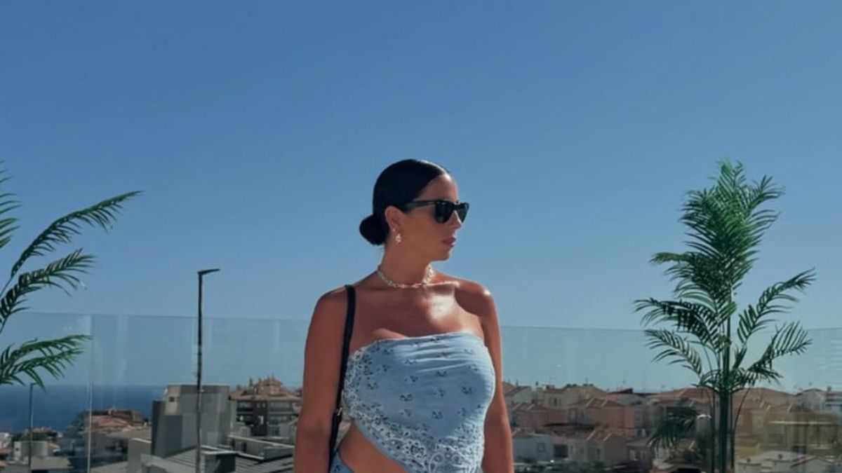 Anabel Pantoja, en su terraza