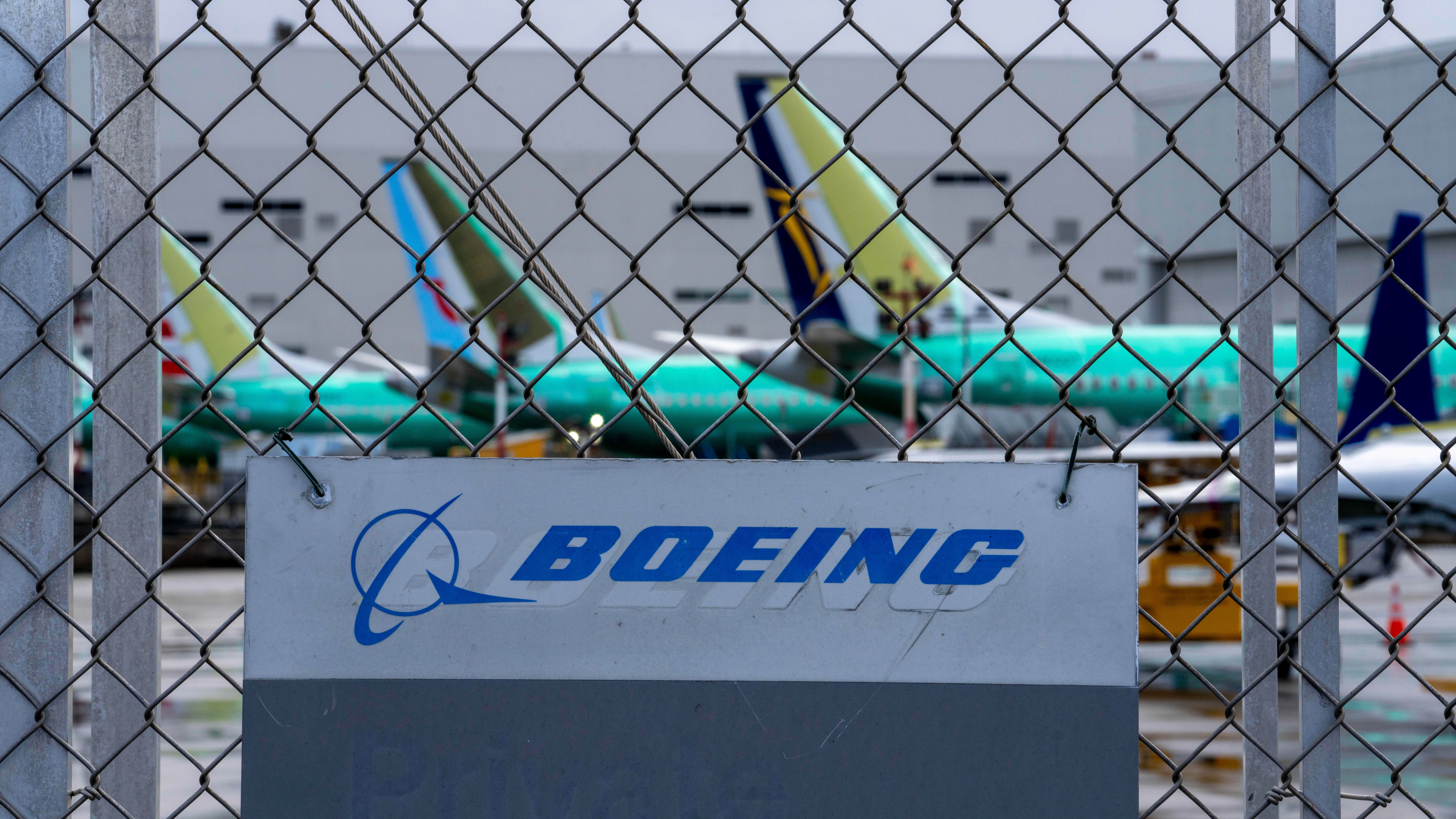 Aviones de Boeing en una fábrica estadounidense