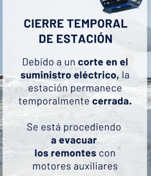 Comunicado de la Estación de Sierra Nevada durante el apagón