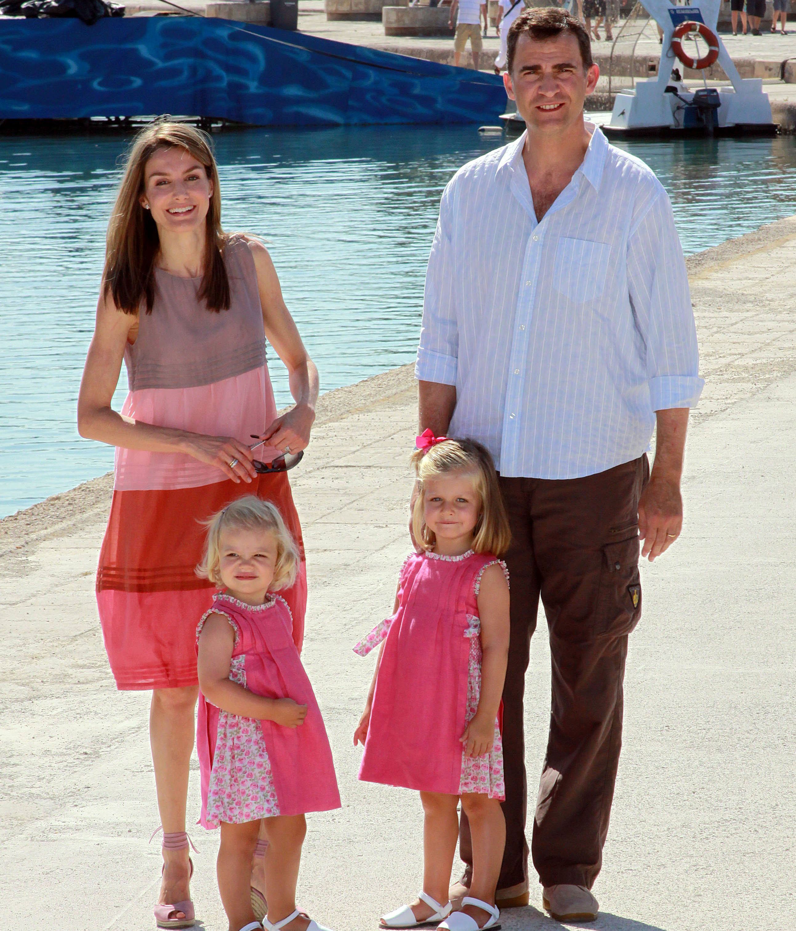 De vacaciones en Mallorca, en 2009.